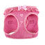Doggie Design Dog Harness - No Choke Dog Harness Dog Vest Mesh Polyester Pet Harness Simple Step in and Go Design Harness for Dog - Pink Polka Dot - L