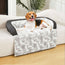 Dog Couch Bed for Large Dog 35x31 Inch Waterproof Fluffy Plush Couch Bed for Pets Memory Foam Calming Dog Bed Mats with Handle Removable Washable Cover Protector for Sofa Furniture Grey
