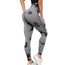 LIHUYAS Tie Dye Butt Lifting Leggings for WomenScrunch Seamless High Waisted Workout Yoga Gym Pants Grey