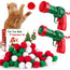 TEAWOO Cat Toy Balls with Launchers Set (2+60) 60 Cat Pom Pom Balls & 2 Cat Toy Ball Launchers Cat Enrichment Toys Interactive Cat Toy Balls