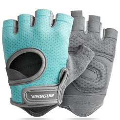 VINSGUIR Breathable Workout Gloves for Women Weight Lifting Gloves for Gym Cycling Exercise Fitness and Training with Excellent Grip and Cushion Pads