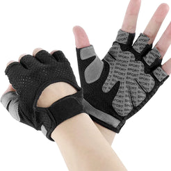 CTHOPER Weight Lifting Gloves for Men Women Gym Gloves with Anti Slip Palm Protection Breathable Gloves for Workout Training，FitnessHanging Pull up Cycling Exercise (XL Black)